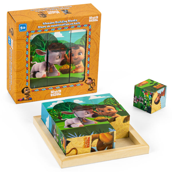 9-sided Wood building blocks puzzle